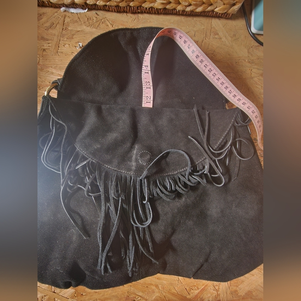 CZ‎ Falconer Womens Blk Suede Leather Hobo Bag - Picture 10 of 11